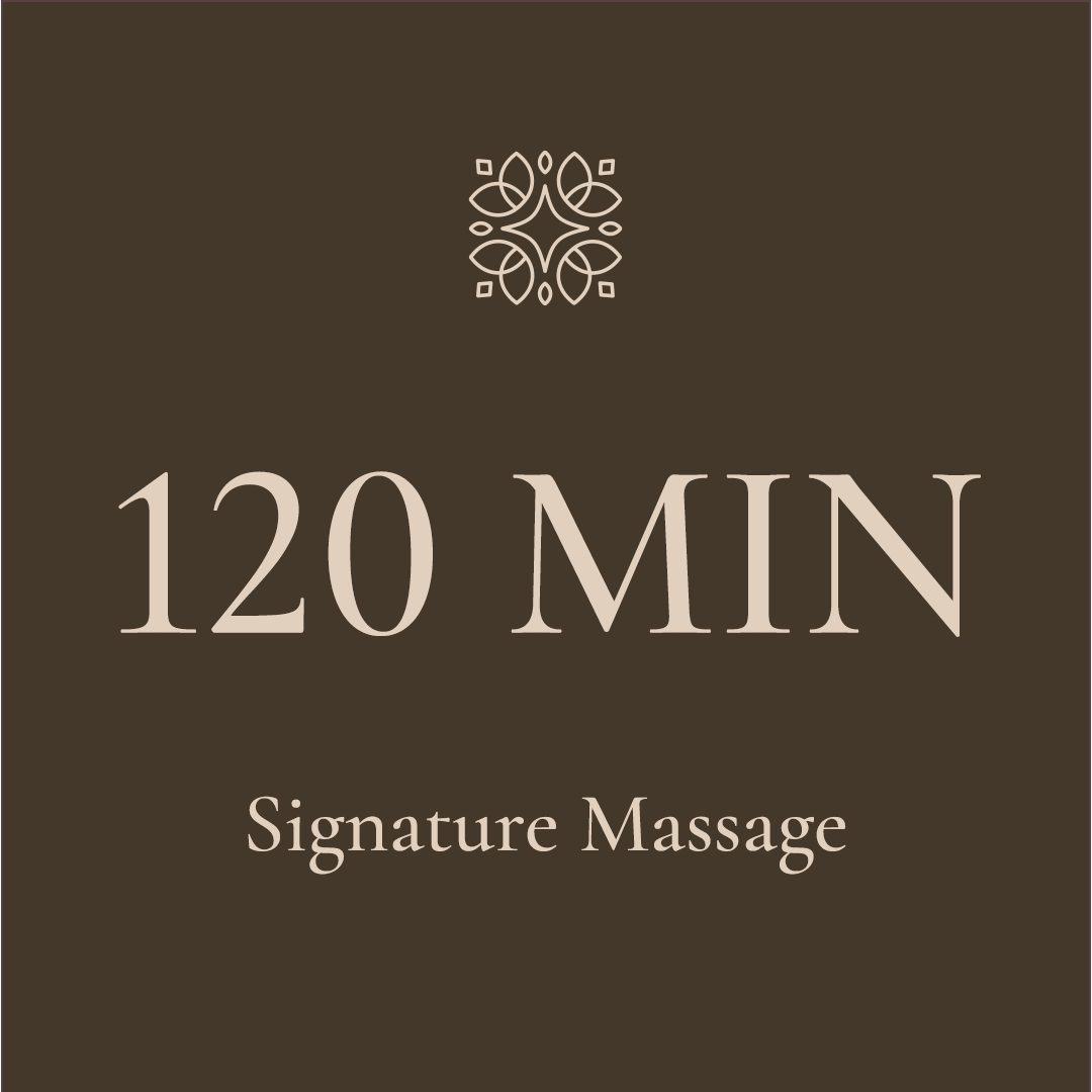 Signature 120 min  Massage (Balinese, Thai, Reflexology or Pregnancy) 