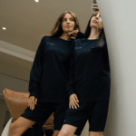 Navy Blue Long Sleeve with Shorts - Image 3