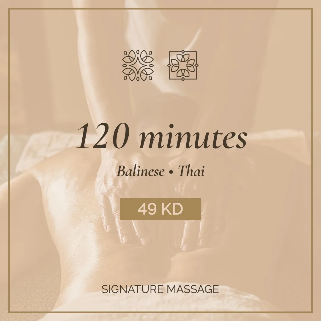 Signature  Massage (Balinese or Thai)