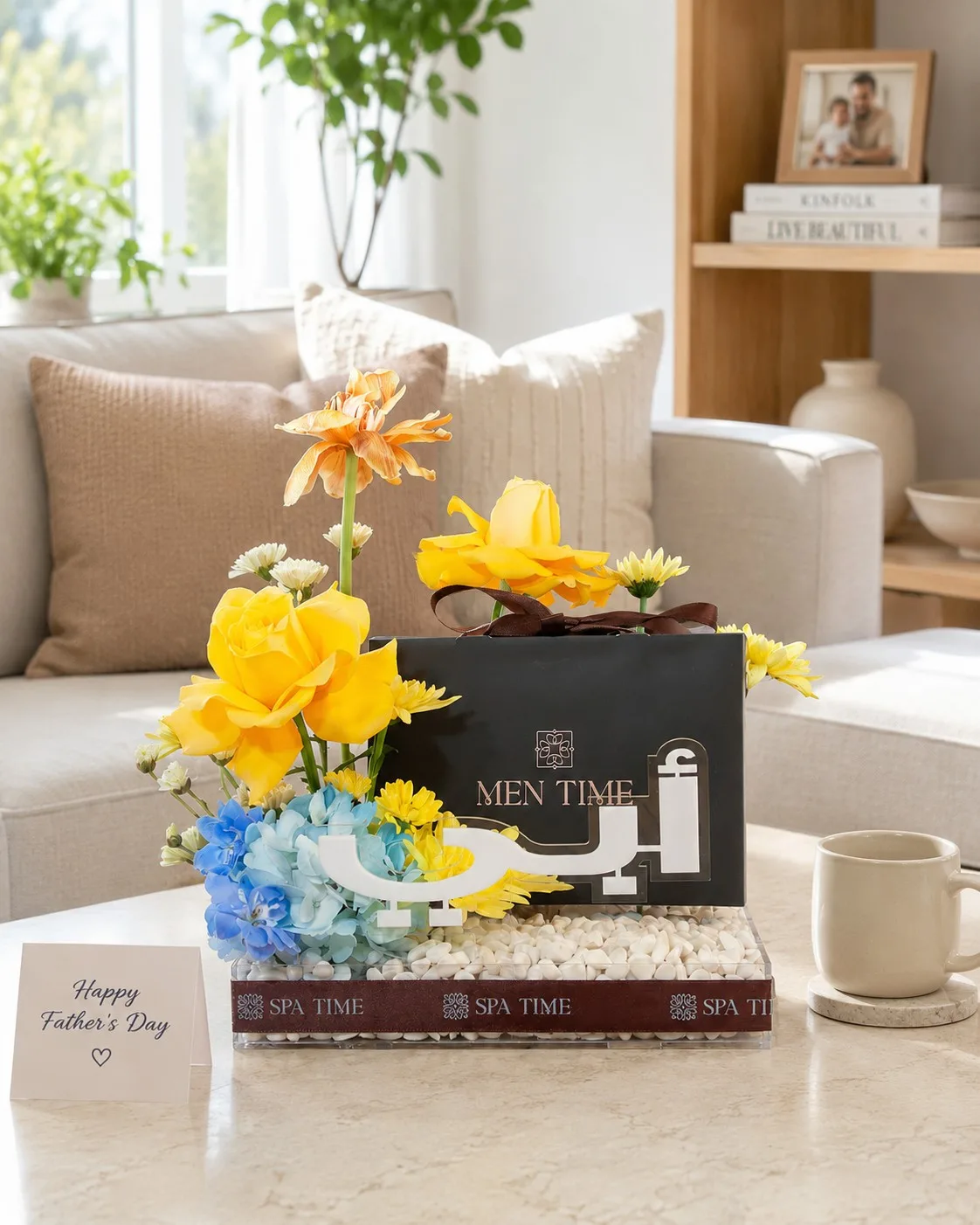 Father`s day image 💙 Father's Day Floral Gift Arrangement - Image 1